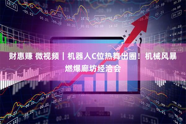 财惠赚 微视频｜机器人C位热舞出圈！机械风暴燃爆廊坊经洽会