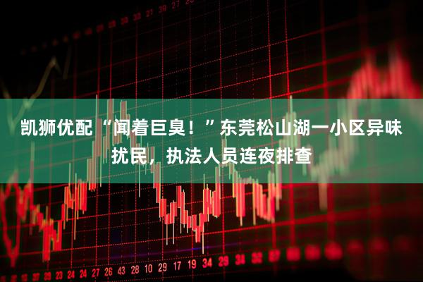 凯狮优配 “闻着巨臭！”东莞松山湖一小区异味扰民，执法人员连夜排查