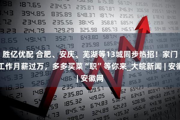 胜亿优配 合肥、安庆、芜湖等13城同步热招！家门口工作月薪过万，多多买菜“职”等你来_大皖新闻 | 安徽网